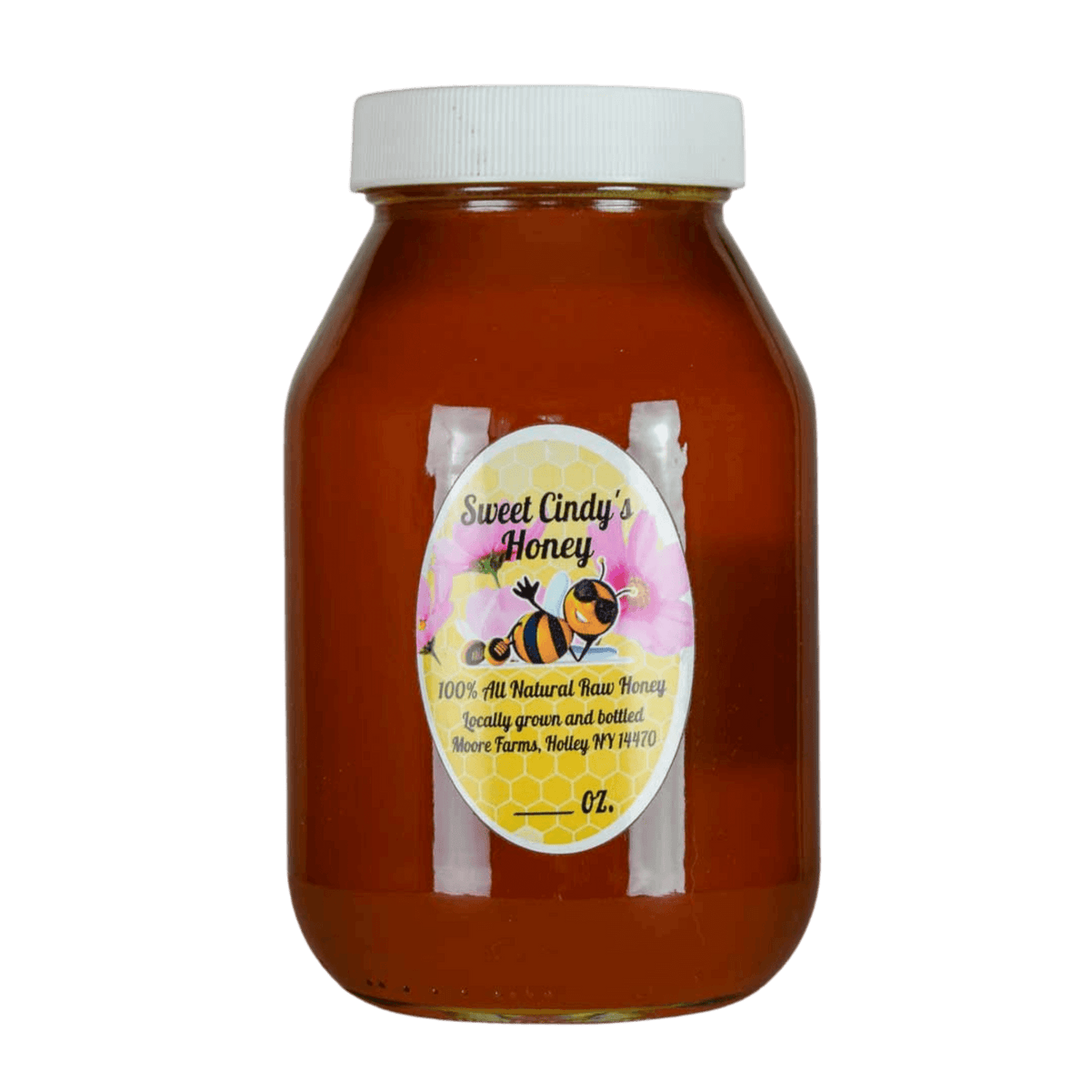 100 raw orange blossom honey 32oz Glass Jar Sweet Cindy's Honey