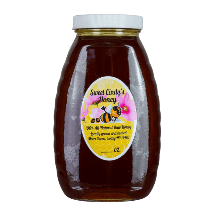 2lb jar of raw fall wildflower honey