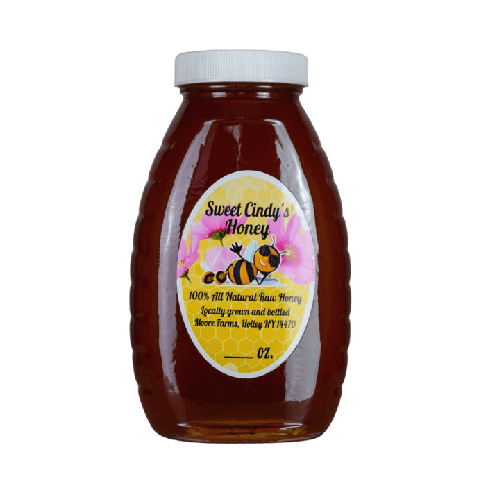 1lb jar of raw fall wildflower honey