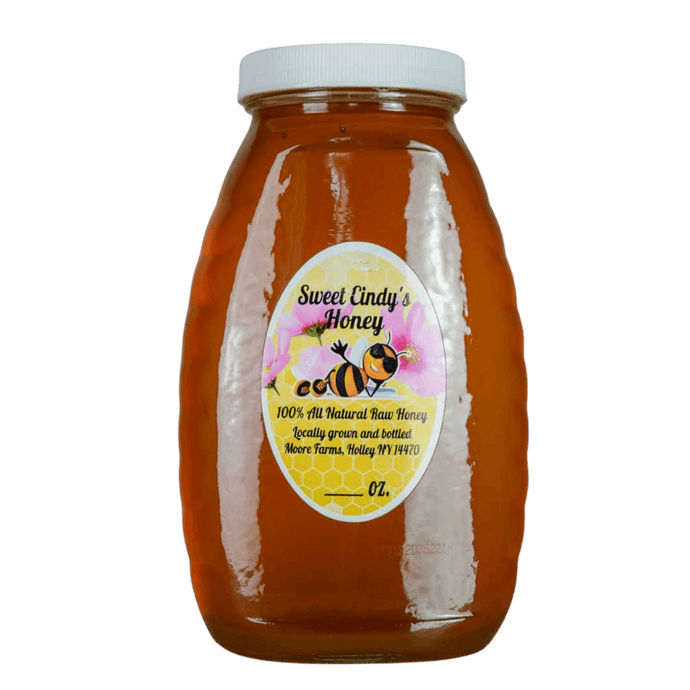 1lb jar of spring and summer wildflower honey