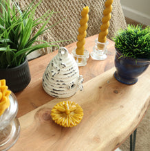 Load image into Gallery viewer, Beeswax Sunflower Honeybee Candle