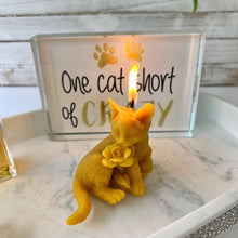 Load image into Gallery viewer, Beeswax Cat Rose Candle