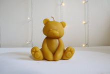 Load image into Gallery viewer, Beeswax Teddy Bear Candle