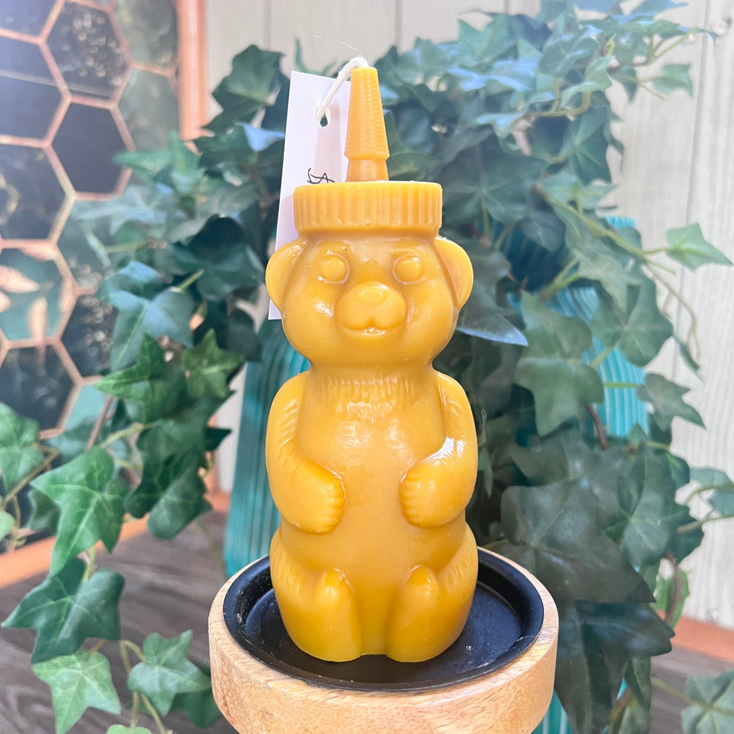 Beeswax Honey Bear Jar