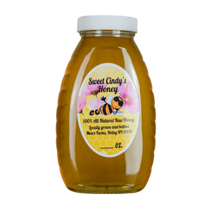 Raw Honey Spring & Summer Wildflower 8oz Glass Jar