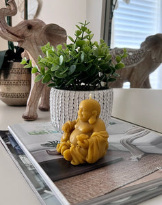 Beeswax Buddha Candle