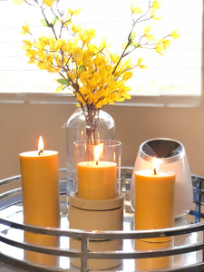 Beeswax 3x4 Pillar Candle