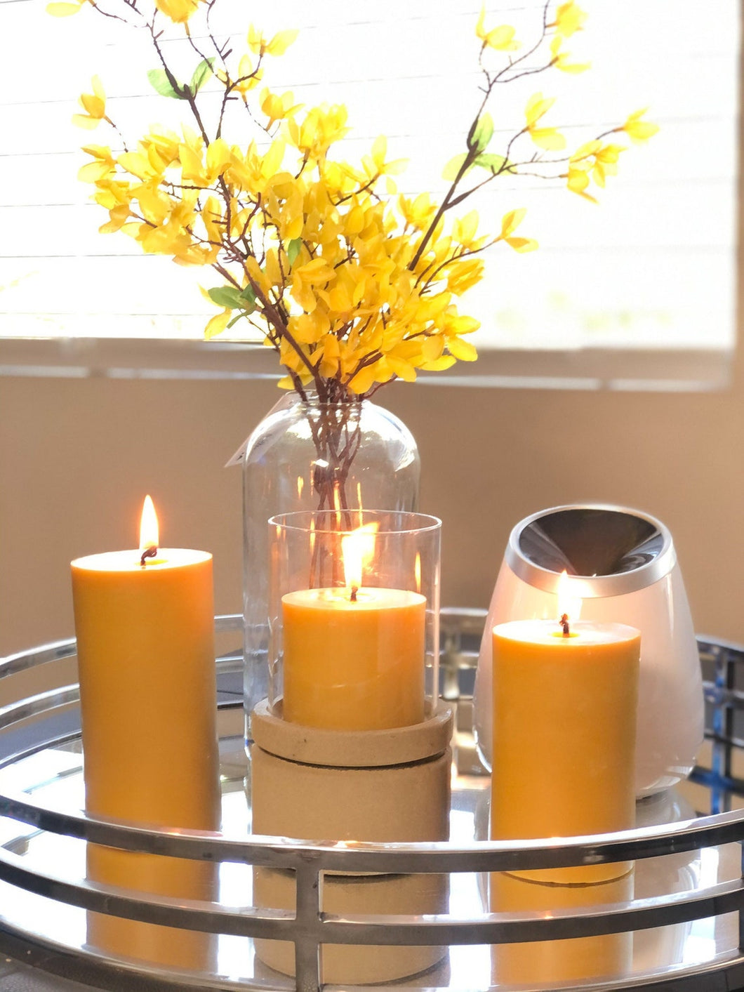 Beeswax 3x4 Pillar Candle