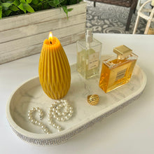 Load image into Gallery viewer, Beeswax Large Pear Shaped Pillar Candle
