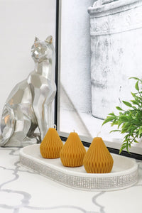 Beeswax Small Pear Shaped Candle